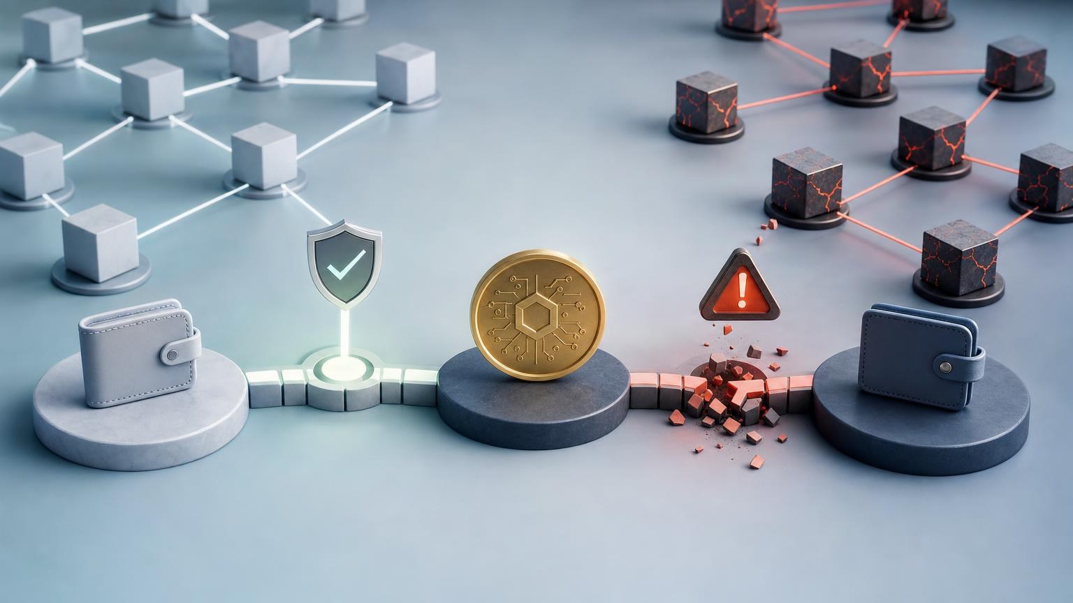 Verificação do ativo, da rede blockchain e do endereço antes de confirmar uma transferência de criptomoedas